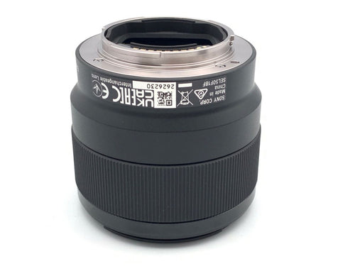 sony sel50f18f lens front view