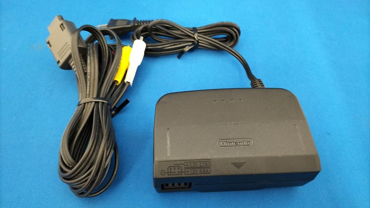 nintendo nus-001 orange video game console markings and labels