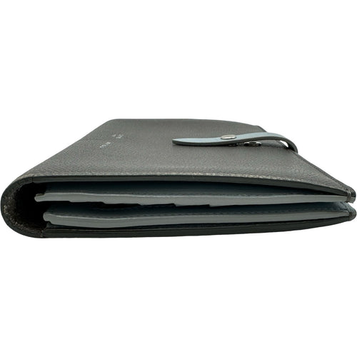 celine grey wallet side view