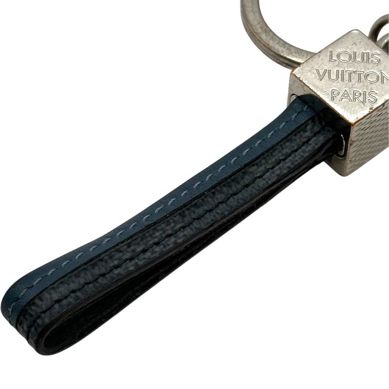 louis vuitton m62707 navy keychain condition details