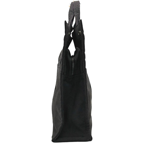 hermes grey tote bag side view