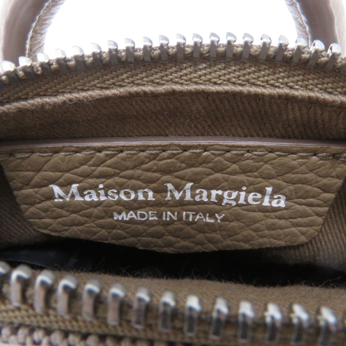 maison martin margiela beige shoulder bag condition details