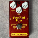red guitar effector front view