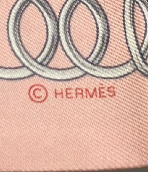 hermes pink scarf rear view