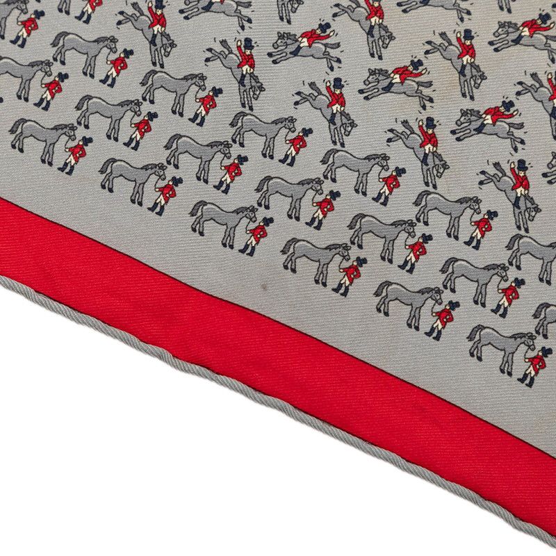 hermes grey scarf condition details