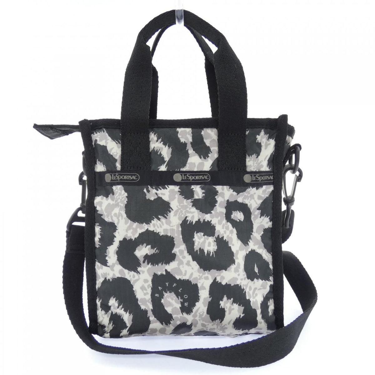 lesportsac grey handbag rear view