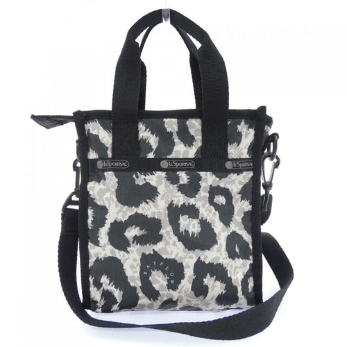 lesportsac grey handbag rear view