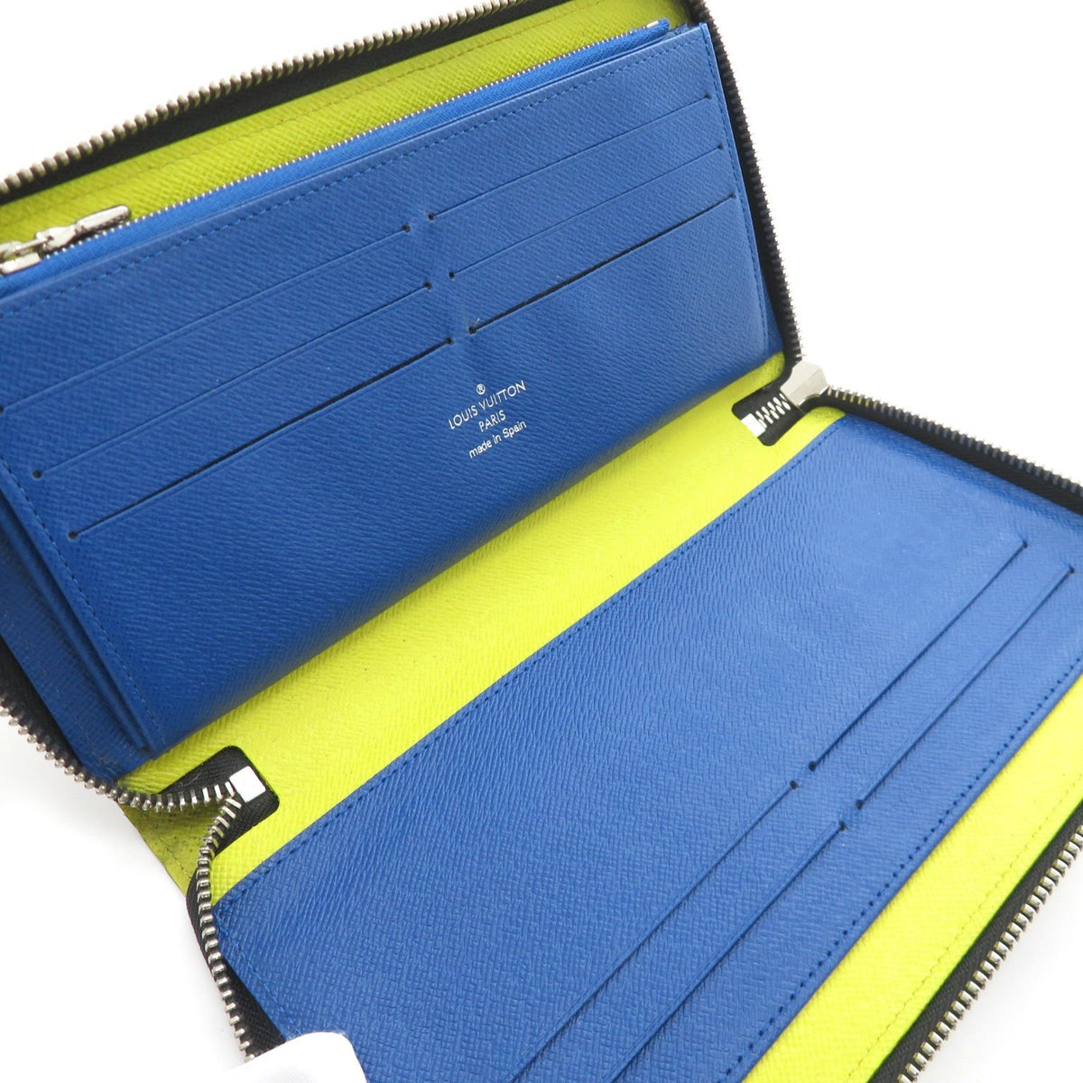 louis vuitton m68227 navy wallet condition details
