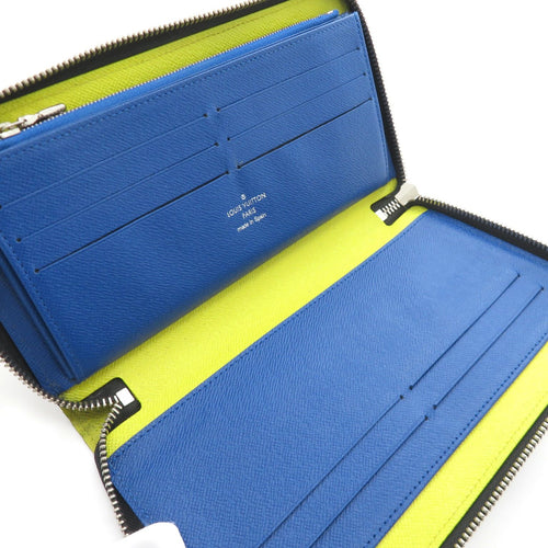 louis vuitton m68227 navy wallet condition details