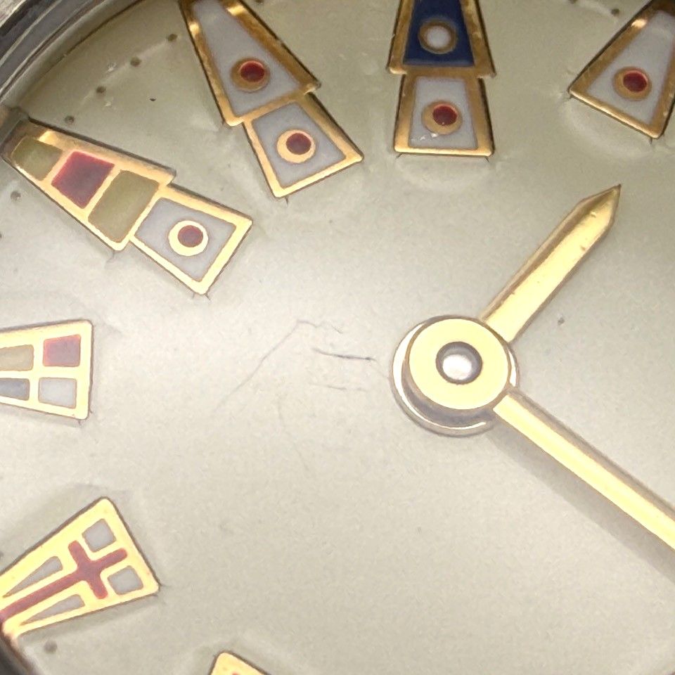 corum v-50 watch markings and labels