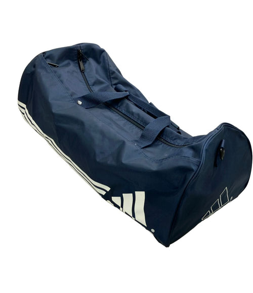 adidas navy travel bag interior details