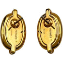 hermes pink earrings rear view