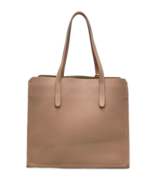 furla pink tote bag front view
