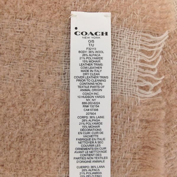 coach scarf functional details
