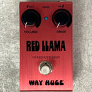 red guitar effector front view