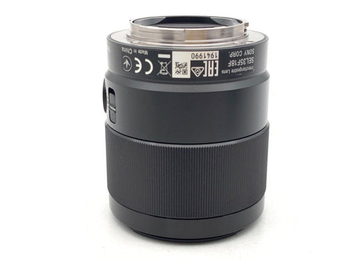 sony sel35f18f lens front view