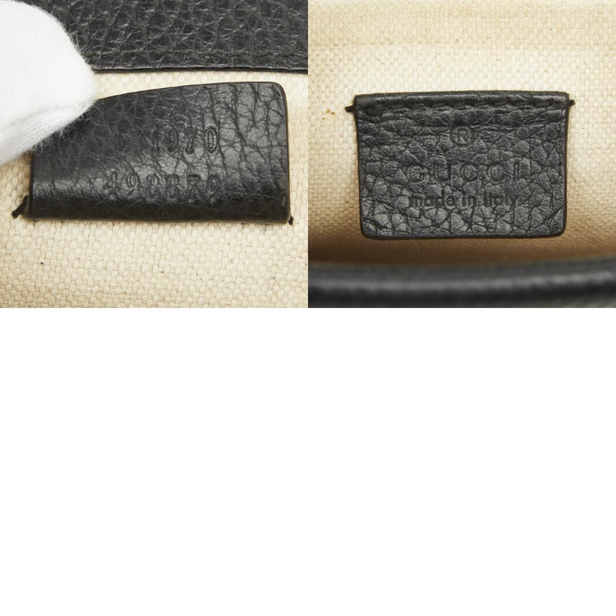 gucci beige shoulder bag markings and labels
