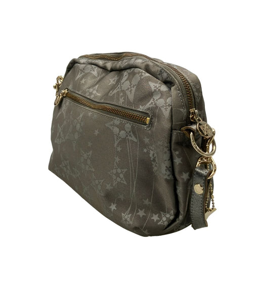 russet beige shoulder bag rear view