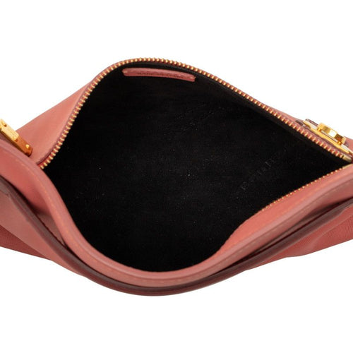burberry pink pouch / clutch side view