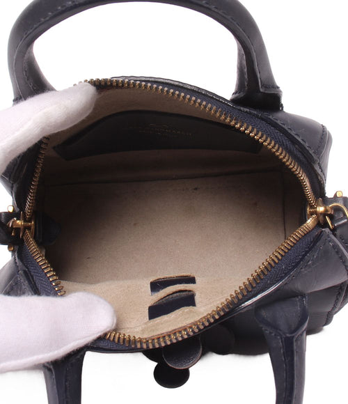 anya hindmarch navy shoulder bag accessories included