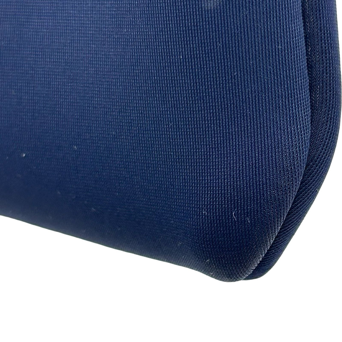 hermes navy pouch / clutch functional details