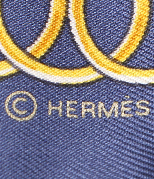 hermes navy scarf rear view