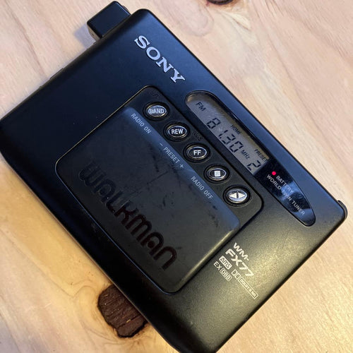 sony wm-fx77 cassette player side view