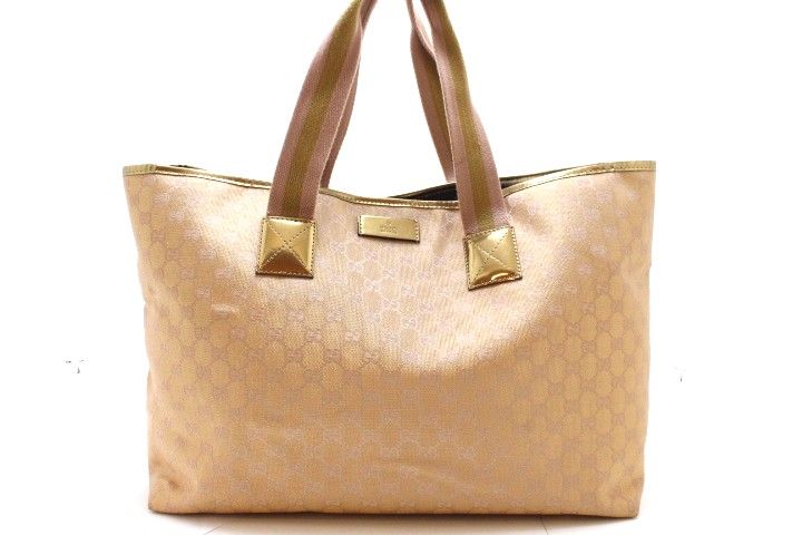 Gucci Tote Bag – Beige / Pink