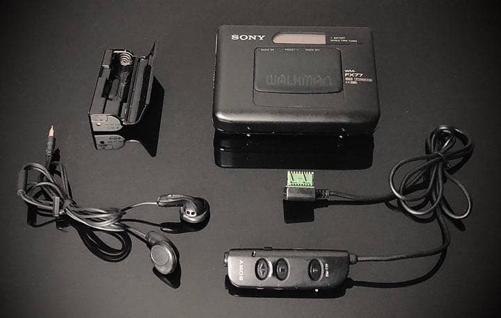 sony wm-fx77 cassette player interior details