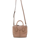 tod's beige / pink handbag front view