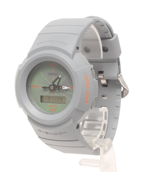 casio aw-500mnt grey watch front view
