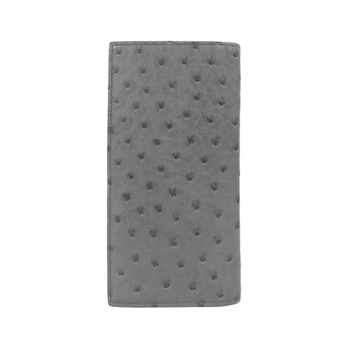 gucci gray / grey wallet front view