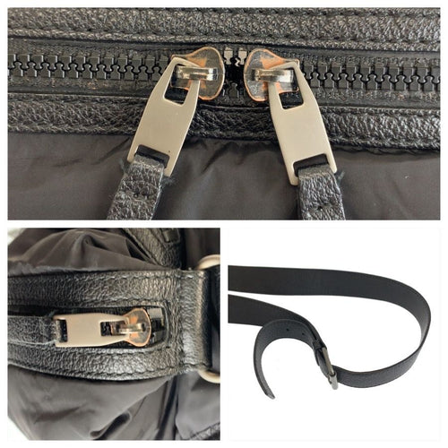 balenciaga black shoulder bag condition details
