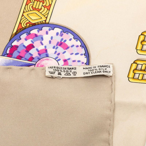 hermes grey scarf markings and labels