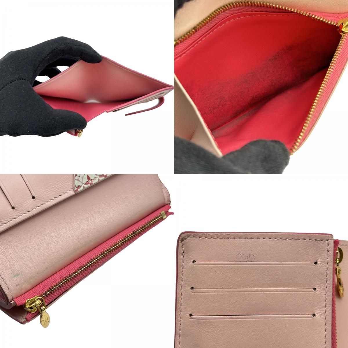louis vuitton m82461 pink wallet markings and labels