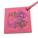 hermes keychain front view