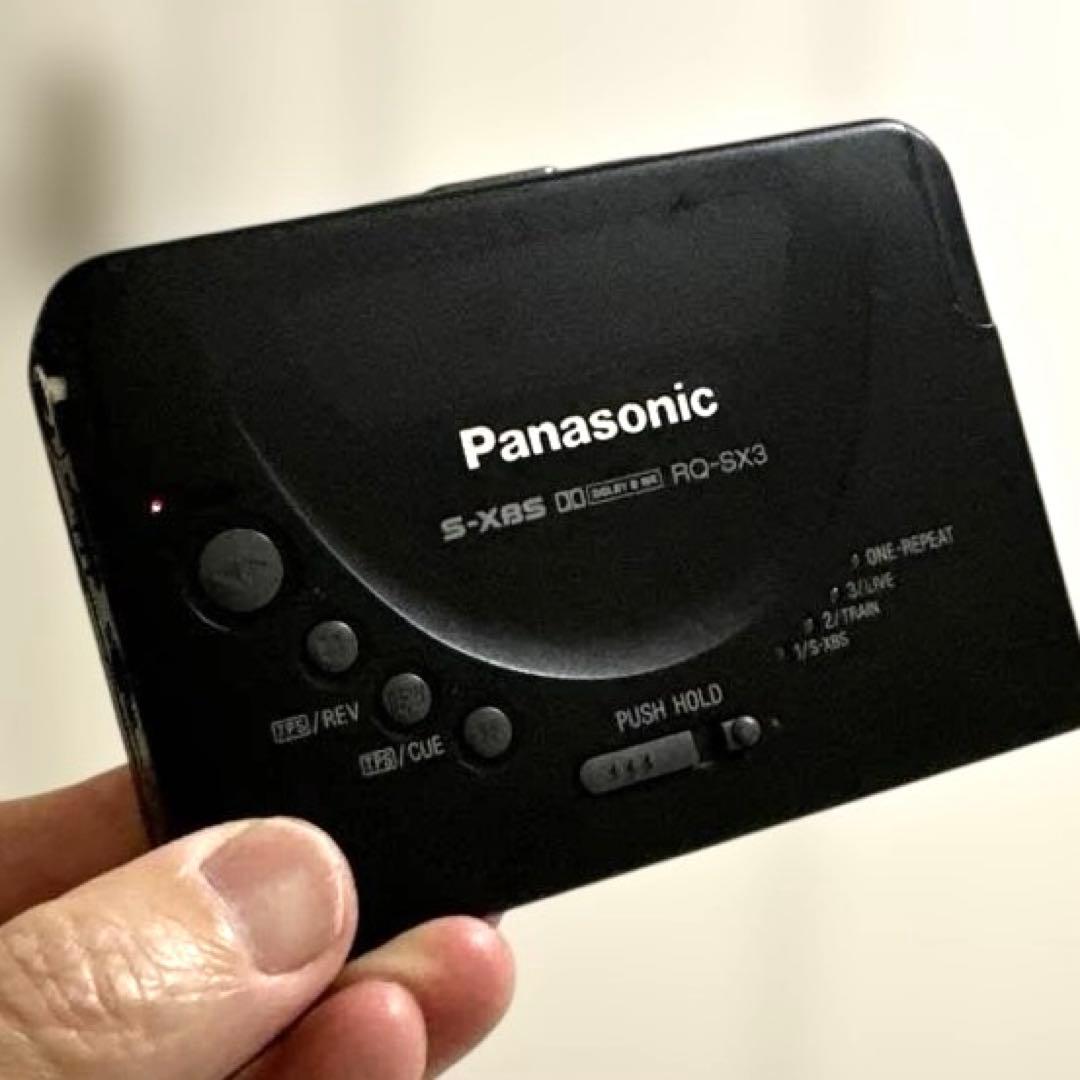 panasonic rq-sx3 cassette player markings and labels