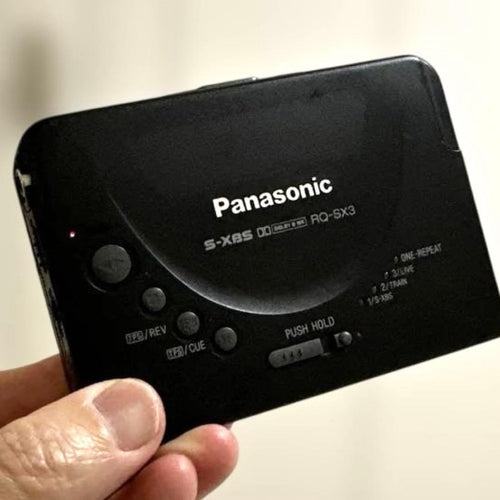 panasonic rq-sx3 cassette player markings and labels
