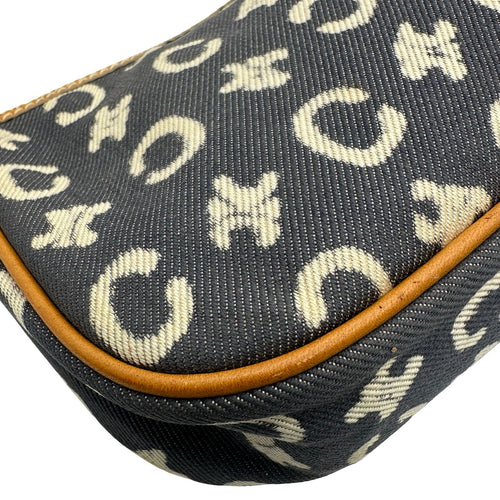 celine navy shoulder bag markings and labels
