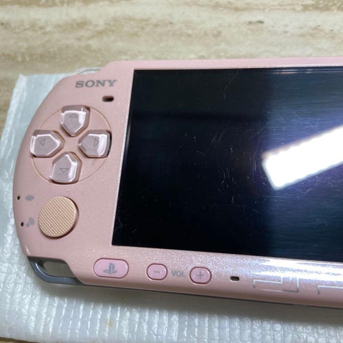 sony psp-3000 pink handheld console accessories included