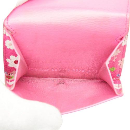 balenciaga pink wallet functional details