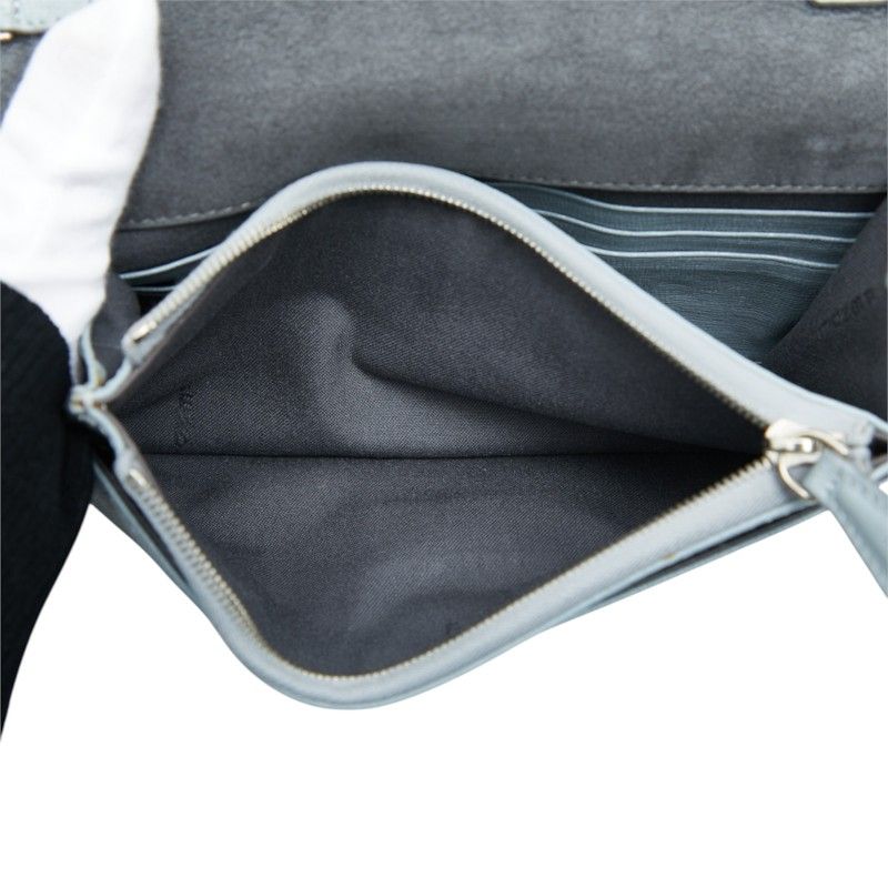 fendi 8m0346 grey shoulder bag interior details