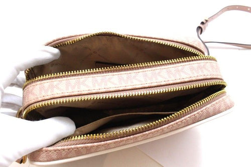 michael kors pink shoulder bag markings and labels