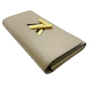 louis vuitton m67510 beige wallet rear view