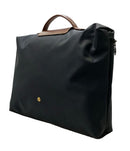 longchamp grey handbag rear view