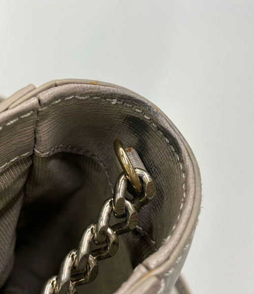 furla grey shoulder bag interior details