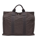 hermes grey tote bag front view