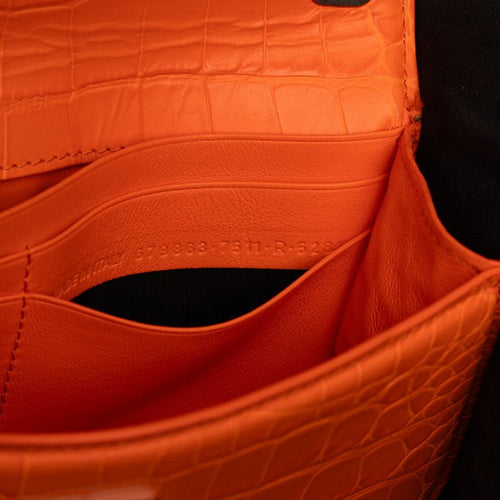 balenciaga orange shoulder bag condition details