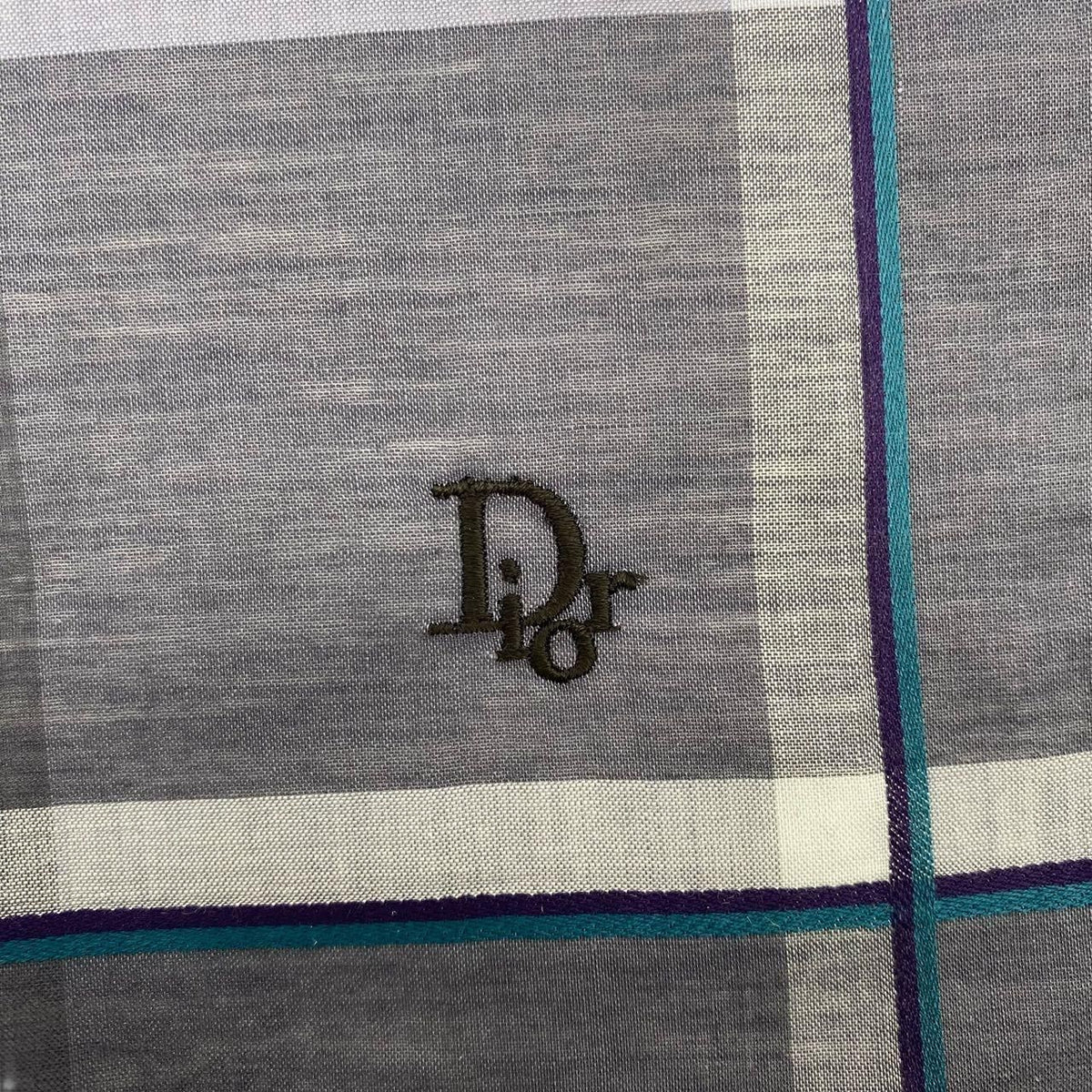 christian dior grey scarf condition details