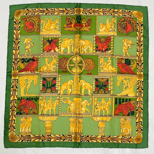 hermes green scarf